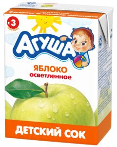 Сок "Агуша" яблоко осветленный (Объем 200 мл.) ― Мой малыш