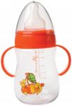 Бутылочка "Мир детства" пластиковая эргономичной формы с силикиновой соской, 300 мл (11092)