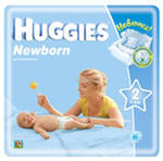 Подгузники "HUGGIES® Newborn 2" 3-6 кг (88 шт.) ― Мой малыш