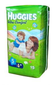 Подгузники "HUGGIES® Ultra Comfort 5" 12-22 кг (15 шт.)  ― Мой малыш