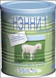 Адаптированная молочная смесь "НЭННИ 1 с пребиотиками" 0-6 мес. (Вес 400 г.) ― Мой малыш
