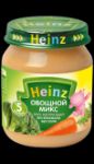 Пюре "Heinz" овощной микс с 5-ти месяцев (Вес 120 гр.)