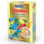 Каша "Nestle" - "ШАГАЙка" 5 злаков с яблками и ягодами, молочная (Вес 200 гр.) 