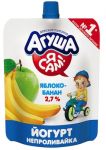 Йогурт вязкий "Агуша"-"Я САМ!" яблоко-банан, 2,7 % (Объем 85 г.)