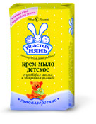 Крем-мыло детское «Ушастый нянь» с оливковым маслом и экстрактом ромашки (Вес 90 г.) ― Мой малыш