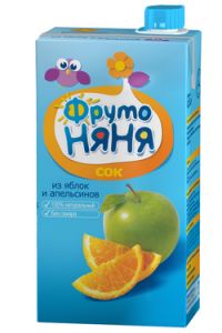Сок "ФрутоНяня" из яблок и апельсинов (Объем 500 мл.) ― Мой малыш