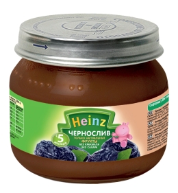 Пюре "Heinz"  чернослив с пребиотиками с 5-ти месяцев (Вес 80 гр.) ― Мой малыш