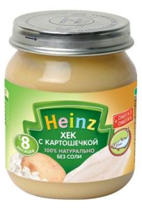 Пюре "Heinz" хек с картошечкой с 8-ми месяцев (Вес 120 г.) ― Мой малыш