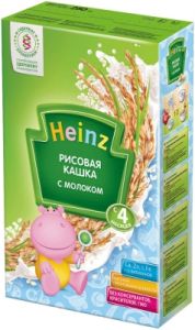 Каша "Heinz" рисовая с молоком (Вес 250 гр.) ― Мой малыш