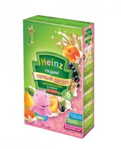 Пудинг "Heinz" фруктовое ассорти в сливках (Вес 200 гр.) ― Мой малыш