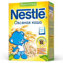 Каша "Nestle" овсяная, безмолочная (Вес 200 гр.) ― Мой малыш