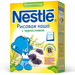 Каша "Nestle" рисовая с черносливом, безмолочная (Вес 200 гр.)  ― Мой малыш
