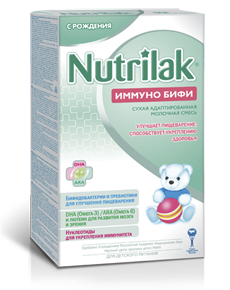 Сухая молочная смесь "Nutrilak ИММУНО БИФИ"  с рождения до 12 месяцев (Вес 350 г.) ― Мой малыш