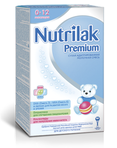Сухая молочная смесь "Nutrilak Premium " с рождения до 12 месяцев (Вес 400 гр.) ― Мой малыш