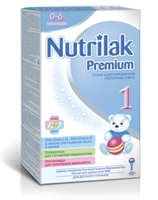 Сухая молочная смесь "Nutrilak Premium 1" с рождения до 6 месяцев (Вес 400 гр.) ― Мой малыш
