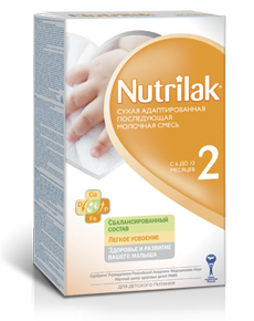 Сухая молочная смесь "Nutrilak 2" с 6 до 12 месяцев (Вес 400 гр.) ― Мой малыш