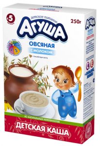 Каша "Агуша" овсяная с молоком (Вес 200 г.) ― Мой малыш