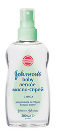 Легкое масло-спрей Johnson’s® baby  с алое (Объем 200 мл.) ― Мой малыш
